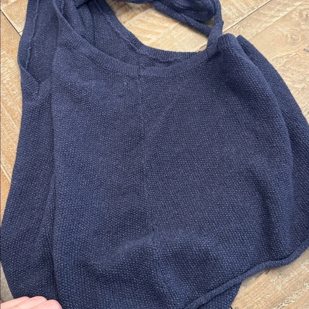 Free People Beach Keiran knit tie shoulder sweater tank